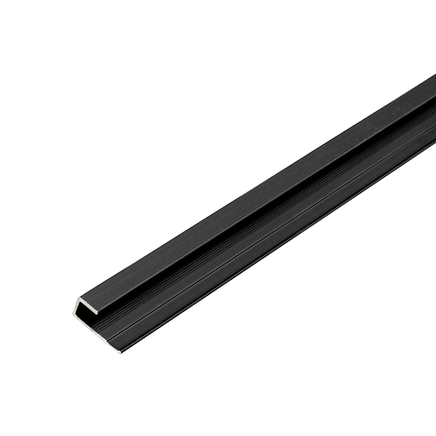 Hliníkový ukončovací profil 4,5 mm pre stenové panely Čierny Mat – 2,9 m Hliníkový ukončovací profil 4,5 mm pre stenové panely Čierny Mat – 2,9 m