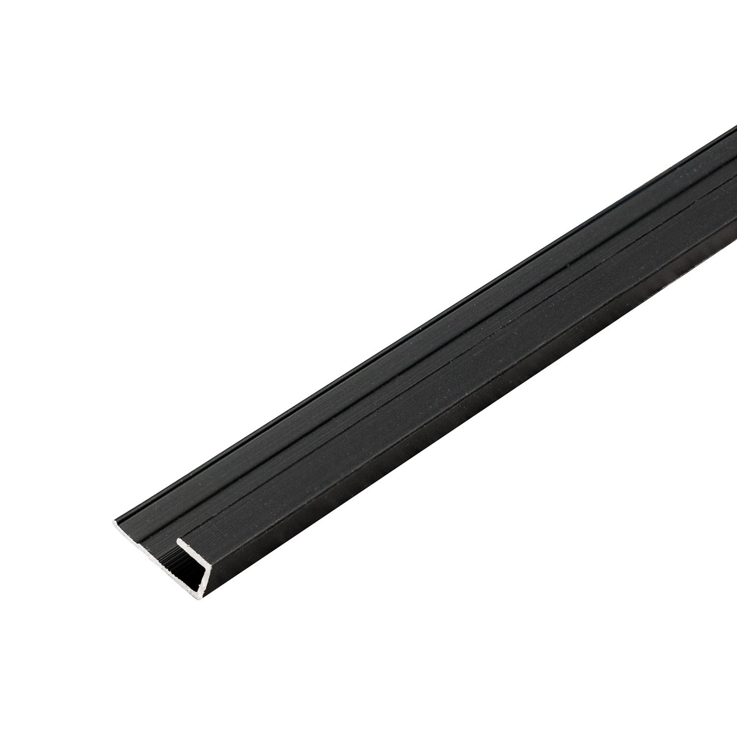 Hliníkový ukončovací profil 4,5 mm pre stenové panely Čierny Mat – 2,9 m Hliníkový ukončovací profil 4,5 mm pre stenové panely Čierny Mat – 2,9 m