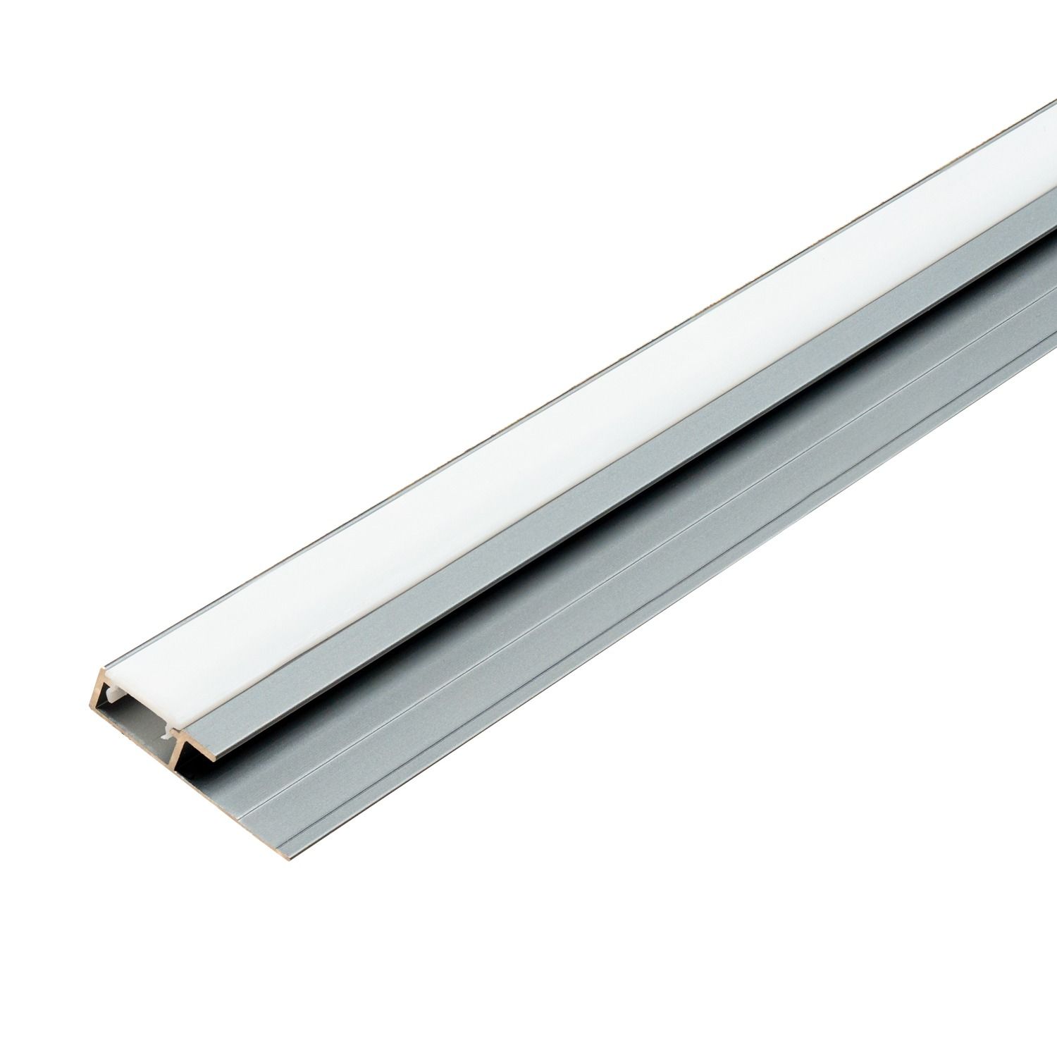 Hliníkový LED ukončovací profil 4,5 mm pre stenové panely Tmavosivý Mat – 2,9 m