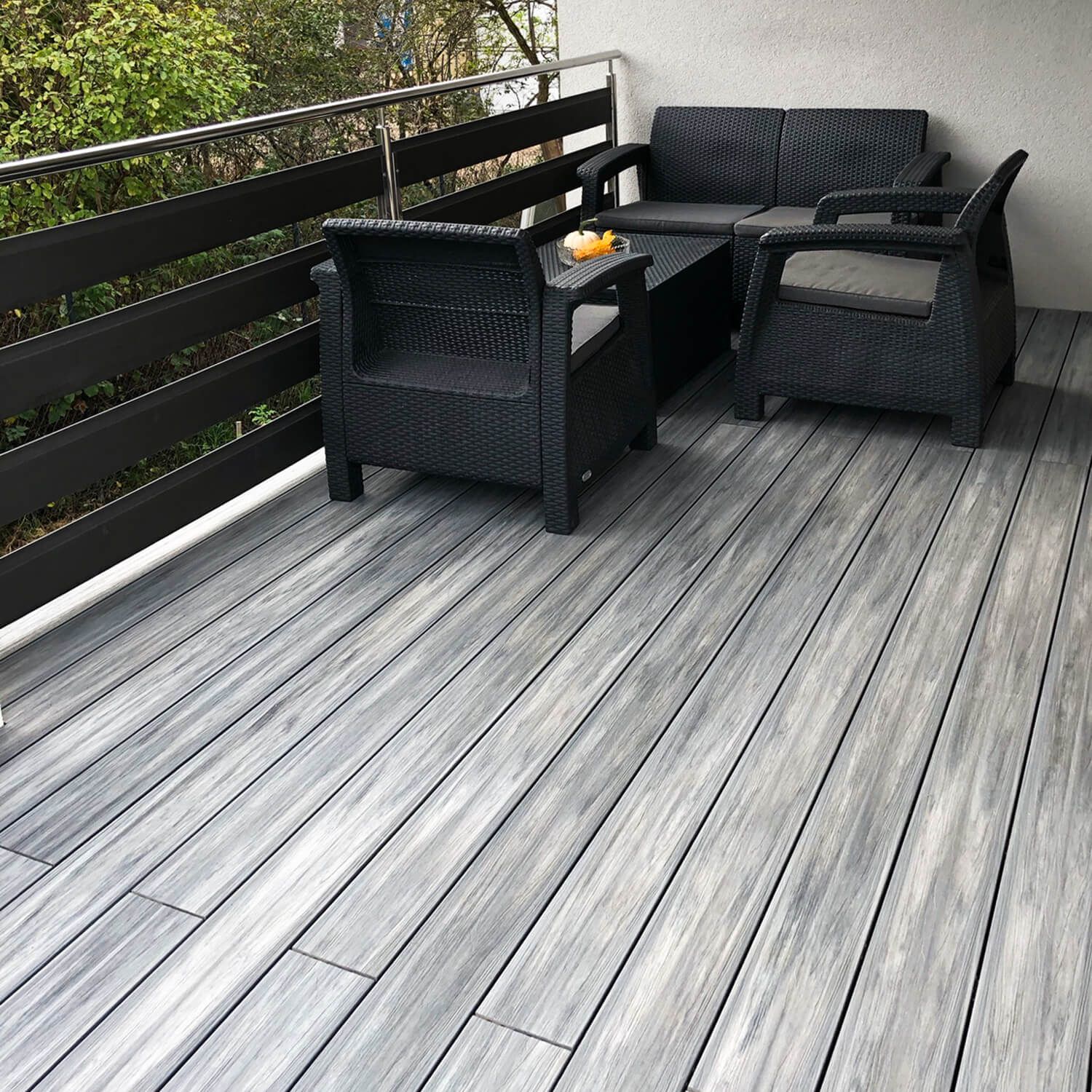 Deska Tarasowa Kompozytowa Premium Gray / Antracyt – dł. 3 m Deska Tarasowa Kompozytowa Premium Gray / Antracyt – dł. 3 m