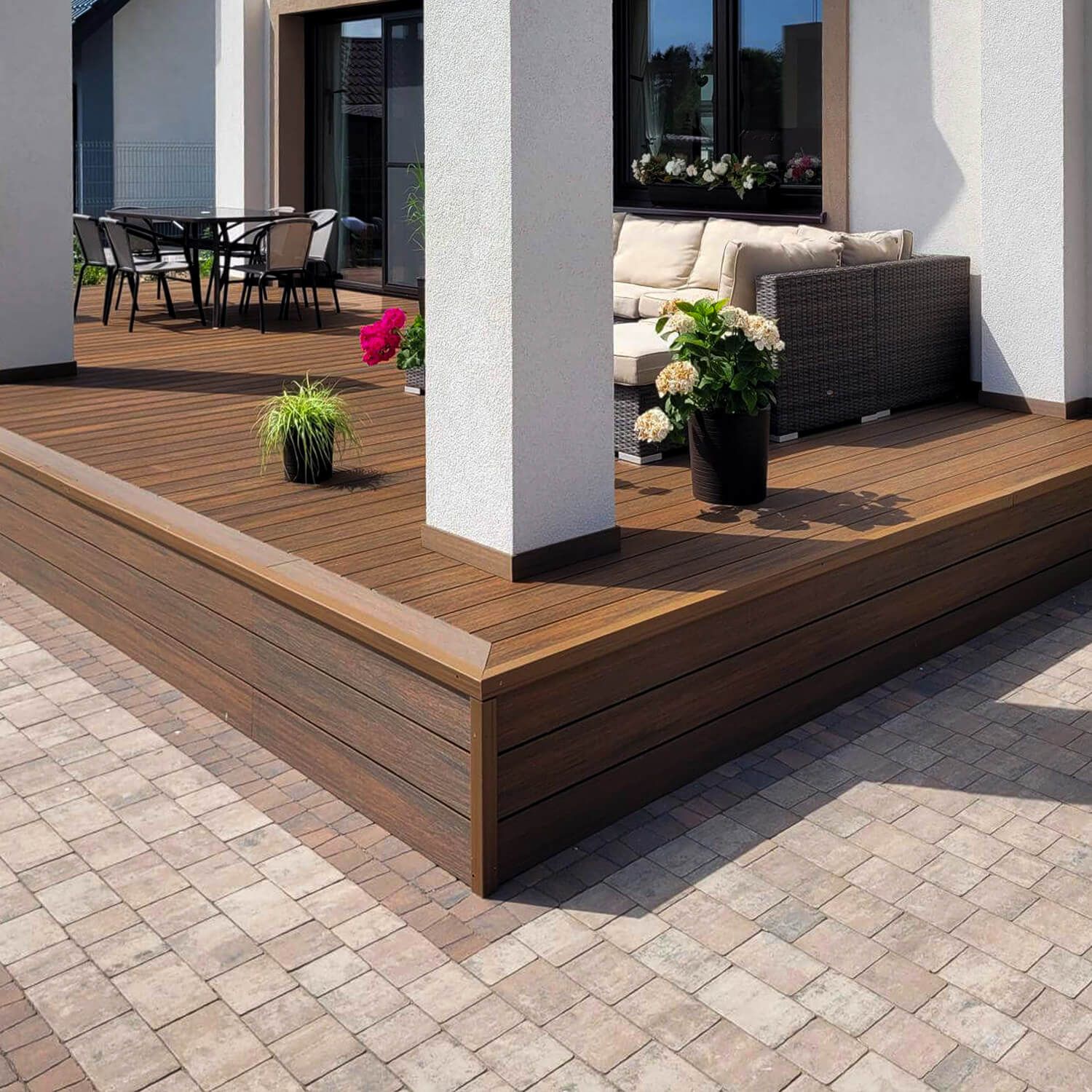 Deska Tarasowa Kompozytowa Premium Teak / Redwood - dł. 3 m Deska Tarasowa Kompozytowa Premium Teak / Redwood - dł. 3 m