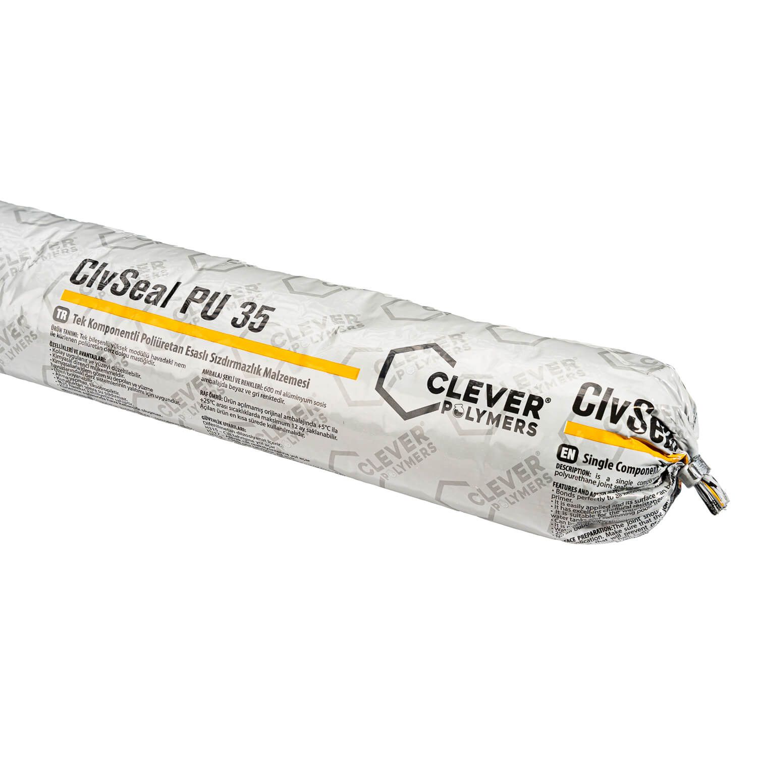 Jednozložkový polyuretánový tmel CLEVER ClvSeal PU35 – 0,7 kg (600 ml)