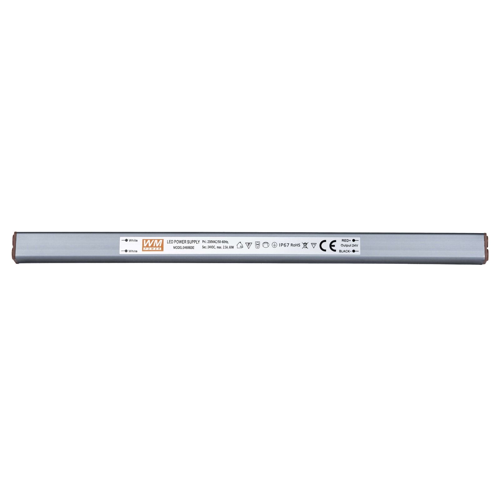Zdroj pre LED lampy do plotového stĺpika – Super Slim | 24V DC | 60W | IP67 Zdroj pre LED lampy do plotového stĺpika – Super Slim | 24V DC | 60W | IP67